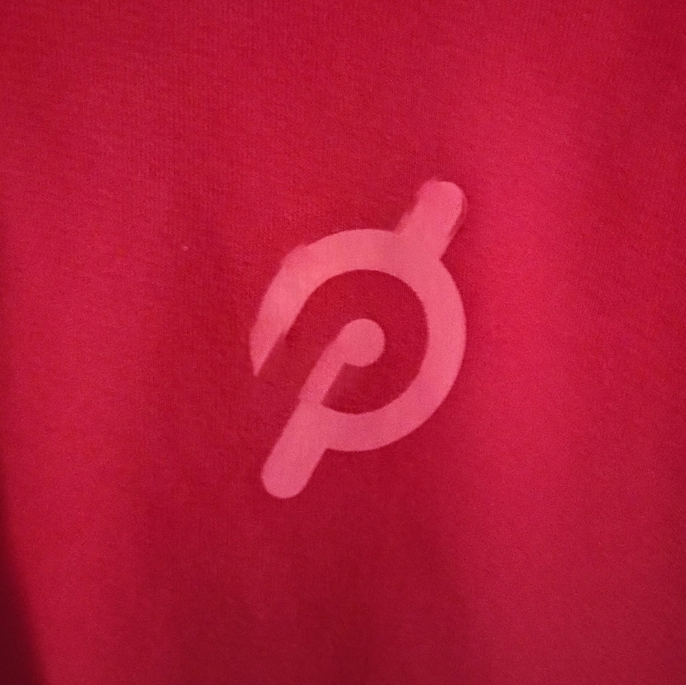 Spiritual Gangster x Peloton red & pink sweatshirt size large 100% cotton - Picture 5 of 10
